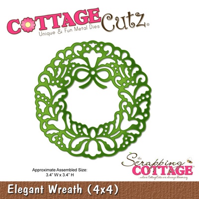 Ніж для вирубки CottageCutz Elegant Wreath, 10x10 см