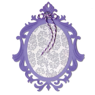 Лезвие Sizzix - Sizzix Thinlits Die - Frame, Ornate Oval