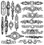 Штампи від IOD - Backplates 12x12 Decor Stamp, 30x30 см