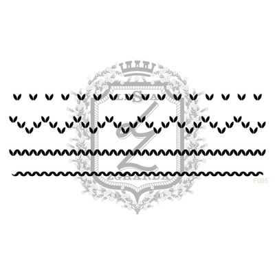 Акриловий штамп Lesia Zgharda F095 В’язані візерунки, набір з 4 штампів