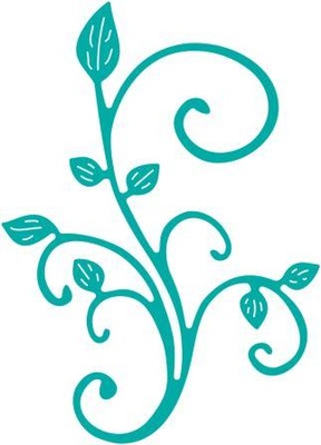 Ножі для вирубки від Cheery Lynn Designs - Mini Fanciful Flourish Right - B291