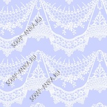 Скрап-папір для форзаців колекція 14_26., Мереживо з підвісками біле на синьо-блакитному, односторонній, 20x29 см