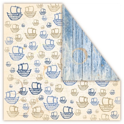 Набор двусторонней скрапбумаги UHK Gallery - LOFT Marina, 30,5х30,5 см, 6 листов