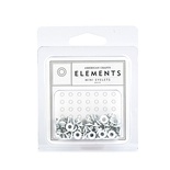 Люверсы от American Crafts - Mini Eyelets – White, белые, 85462