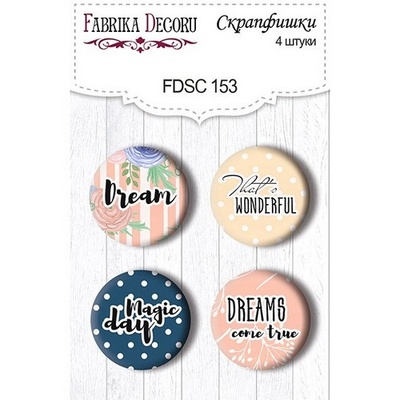 Набір скрап-фішок Фабрика Декору з 4 шт. No 153
