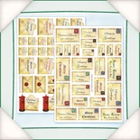 Заготовки для Flower Soft - Sentiments - Vintage Envelopes, 55шт.