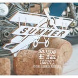 Чипборд ScrapBox - Аероплан з написом Summer Ho-177