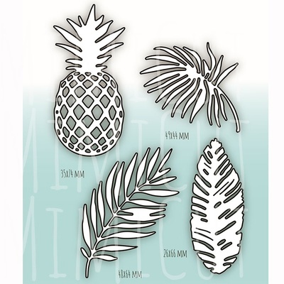 Набор ножей для вырубки от MiMiCut - «Тропики» 44*74, 49*10, 36*75, 49*53мм