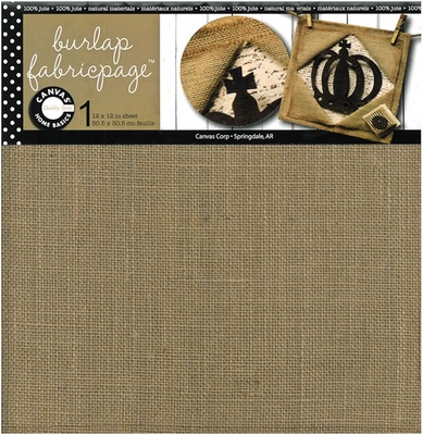 Відріз ткани-мішковини - Canvas Corp Corp - Fabricpage - Burlap, 30x30 см