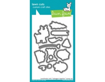 Штампы + Ножи от Lawn Fawn - Lawn Cuts - Toboggan Together Dies