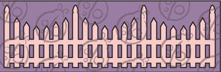 Чипборд. Бордюр Паркан №3, 30.5см