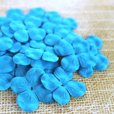 Гортензія, колір: бірюзовий, 3,5см, 20 шт.