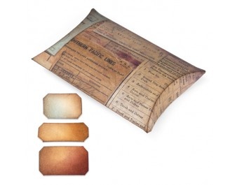 Ніж для вирубки Sizzix - Movers & Shapers L Die - Pillow Box w/Labels