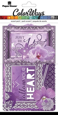 Набор высечек от Paper House - Orchid Accent Pack