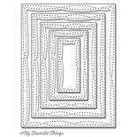 Лезвие My Favorite Things - Die-namics Wonky Stitched Rectangle STAX, 5 шт.