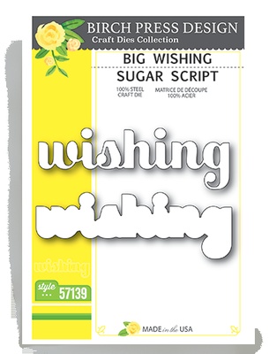 Ножі від Birch Press Design - Big wishing sugar script