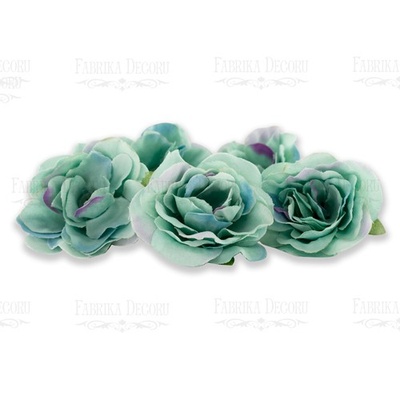 Квіти троянди М'ятні з фіолетовим 1шт., ТМ Фабрика Декору