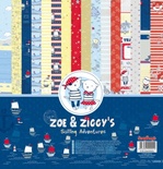 Набор бумаги для скрапбукинга от Scrapberry's - Морские приключения (8 двухст) УК, 30,5х30,5 см, 190 гр/м