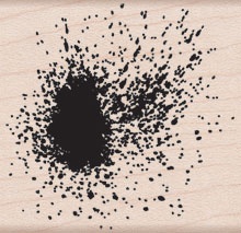 Гумовий штамп Hero Arts - Paint Spots, дерев’яний блок