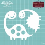 Чипборд від Вензелик - Набір динозаврів 03, 71 мм; 55 мм