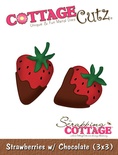 Ніж для вирубки CottageCutz - Strawberries w/ Chocolate, 7,5x7,5см