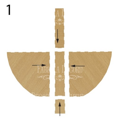 Настільний органайзер (конструктор) для зберігання паперу формату A3 і скрап-паперу 30x30 (1 секція), ТМ Фабрика Декору