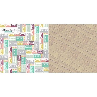 Аркуш скрап-паперу Webster's Pages Rewind, 30x30 см, двосторонній