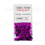 Набор пайеток - 212, размер 8 мм, кружочки, цвет фуксия, ТМ Фабрика Декора