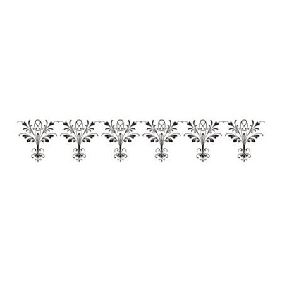 Акриловый штамп Stamp Border F008 Бордюр, размер 10 * 1,7 см