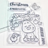 Набор штампов Gerda Steiner - Little Reindeer 3x4 Clear Stamp Set
