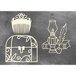 Набір чіпбордів Ретро 10х15см #585, колір молочний, ТМ Фабрика Декору