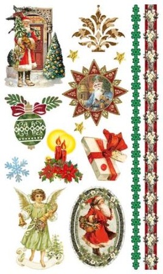 Набор натирок Новогодние подарки 12*20 см SCB 22062022 от ScrapBerry's