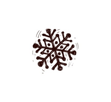 Акриловий штамп Christmas Stamp SR022 Сніжинка, розмір 1,9х1,8 см