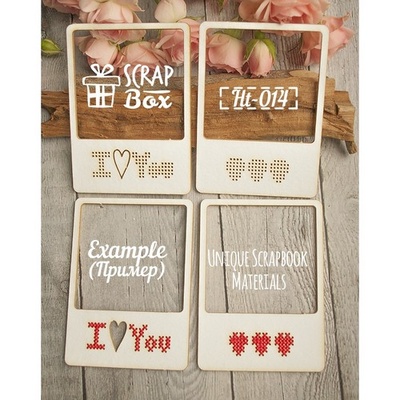 Чипборд ScrapBox - Для вишивки слайди Love №2