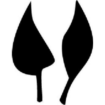 Фигурный дырокол Чарівна Мить - Два листика, размер 2.5 см