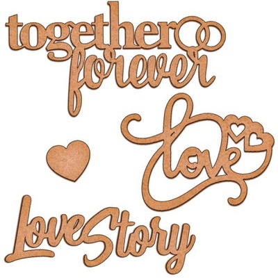 Набір декоративних елементів для шедоубокса №28, ТМ Фабрика Декору