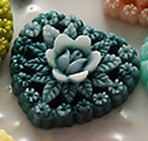 Прикраса Webster's Pages - Whimsey Hearts Aqua, 1 шт.