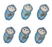 Набір декоративних ґудзиків Dress It Up - Baby Boys