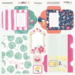 Аркуш двостороннього паперу для скрапбукінгу від Scrapmir - Конверти - Summer, 20x20см