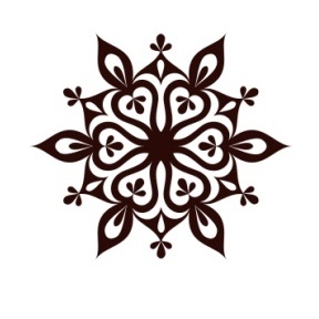 Акриловий штамп Christmas Stamp SR063 Сніжинка, розмір 5х4,3 см