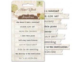 Наліпки від Pink Paislee - Hope Chest - Label Stickers