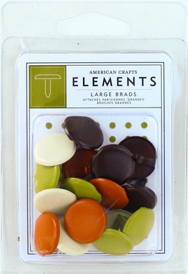 Набор брадс от American Crafts - Large Brads