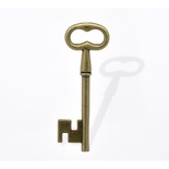 Металева прикраса/ підвіска "Ключ", 58х20мм, антична бронза, 1 шт.