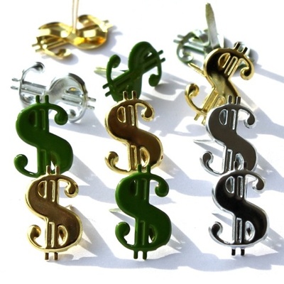 Набір брадсів Eyelet Outlet - Dollar Sign Brads, 12