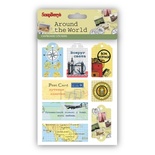 Стикеры (наклейки) из чипборда Вокруг Света от ScrapBerry's