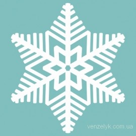 Чипборд від Вензелик - Сніжинка 3, розмір: 75х86 мм
