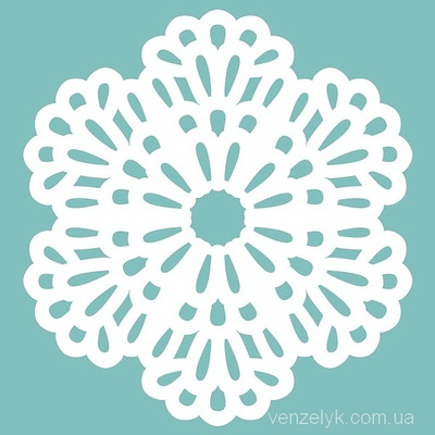 Чипборд від Вензелик - Серветка 02, 55x51 мм, розмір: 55x51 мм