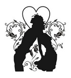 Акриловий штамп SV009 Закохані, розмір 4,5x4,8 см