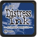 Штемпельна подушка Ranger - Distress Mini Ink Pad - Chipped Sapphire