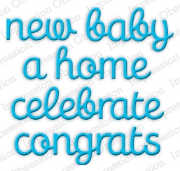 Ножі від Impression Obsession - Congrats Word Set